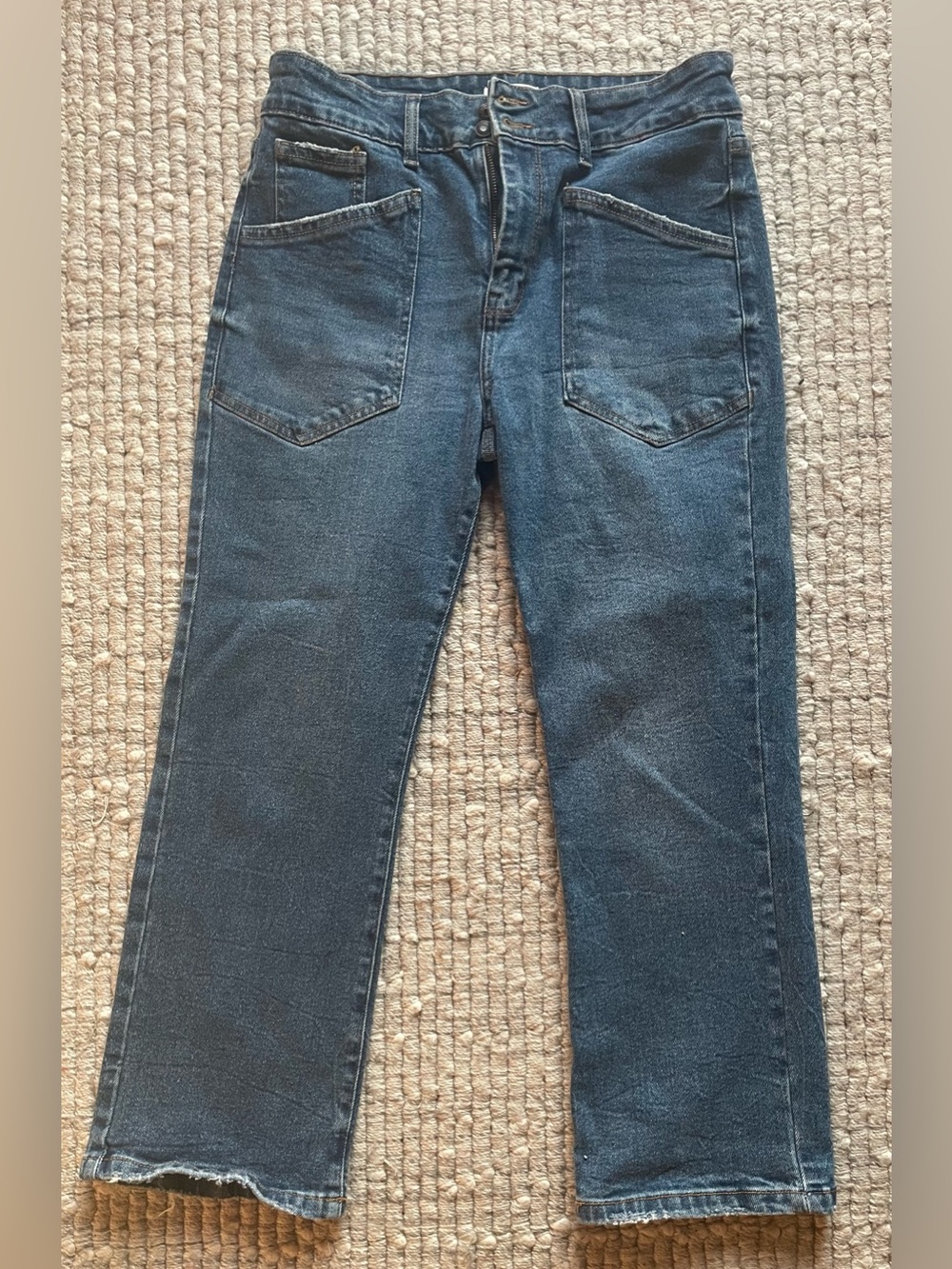 Women’s Dark Blue Straight-Leg Jeans